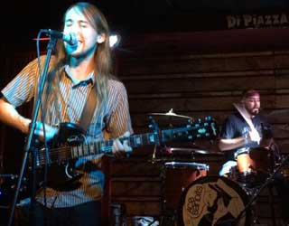 Ace Bandits member Tobias on guitar